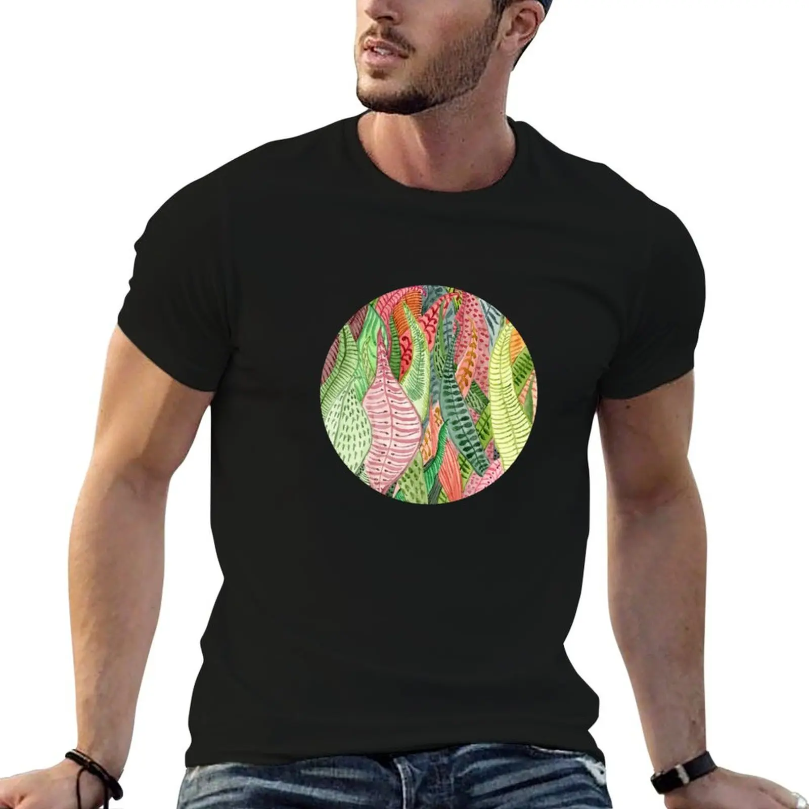 

In The Jungle Watercolor T-Shirt printed t shirts for man t shirt man casual t shirt man luxury T-Shirt
