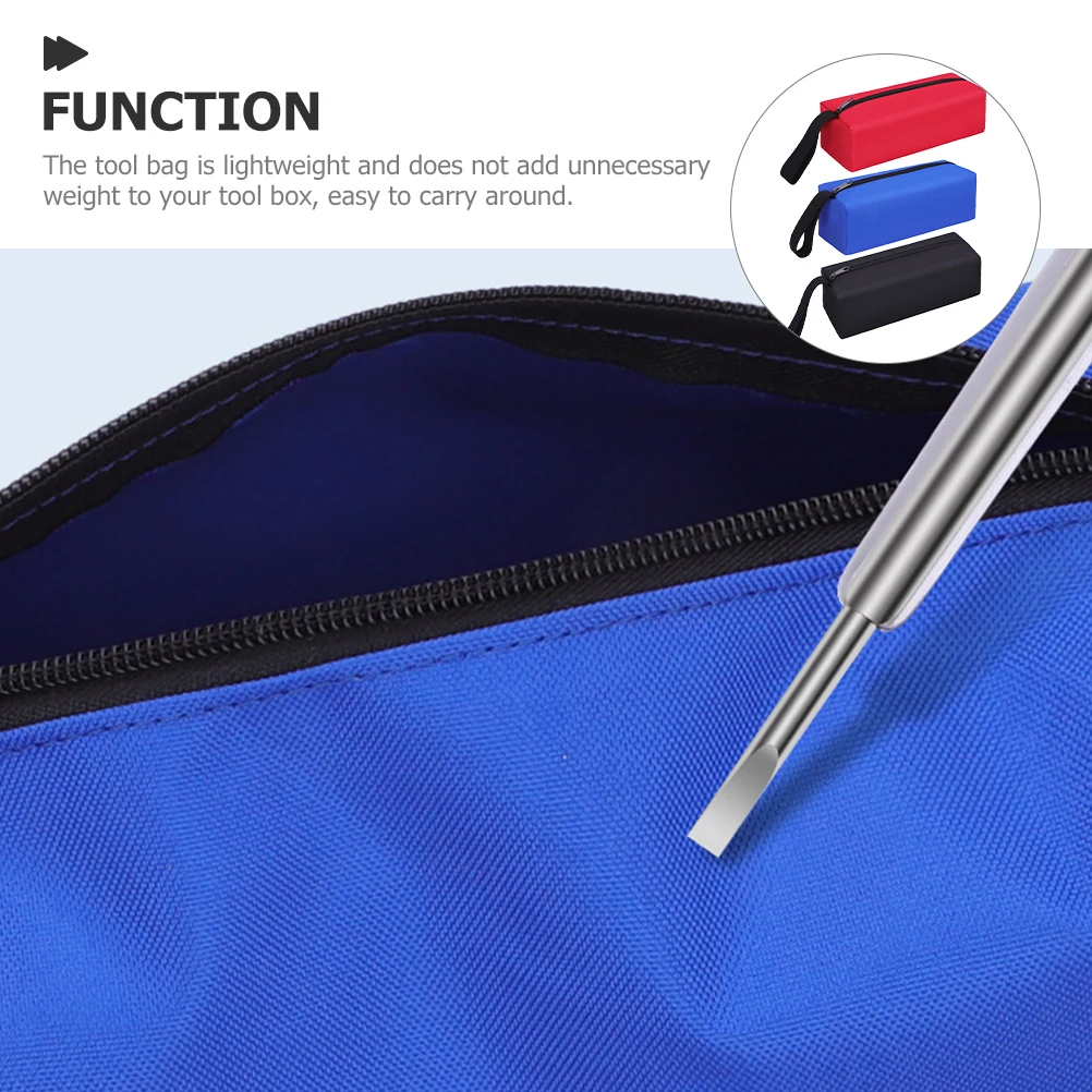 

3Pcs Portable Tool Organizer Bag Wear-Resistant Oxford Cloth Tools Storage Pouch Lightweight Carrying Zipper Bag