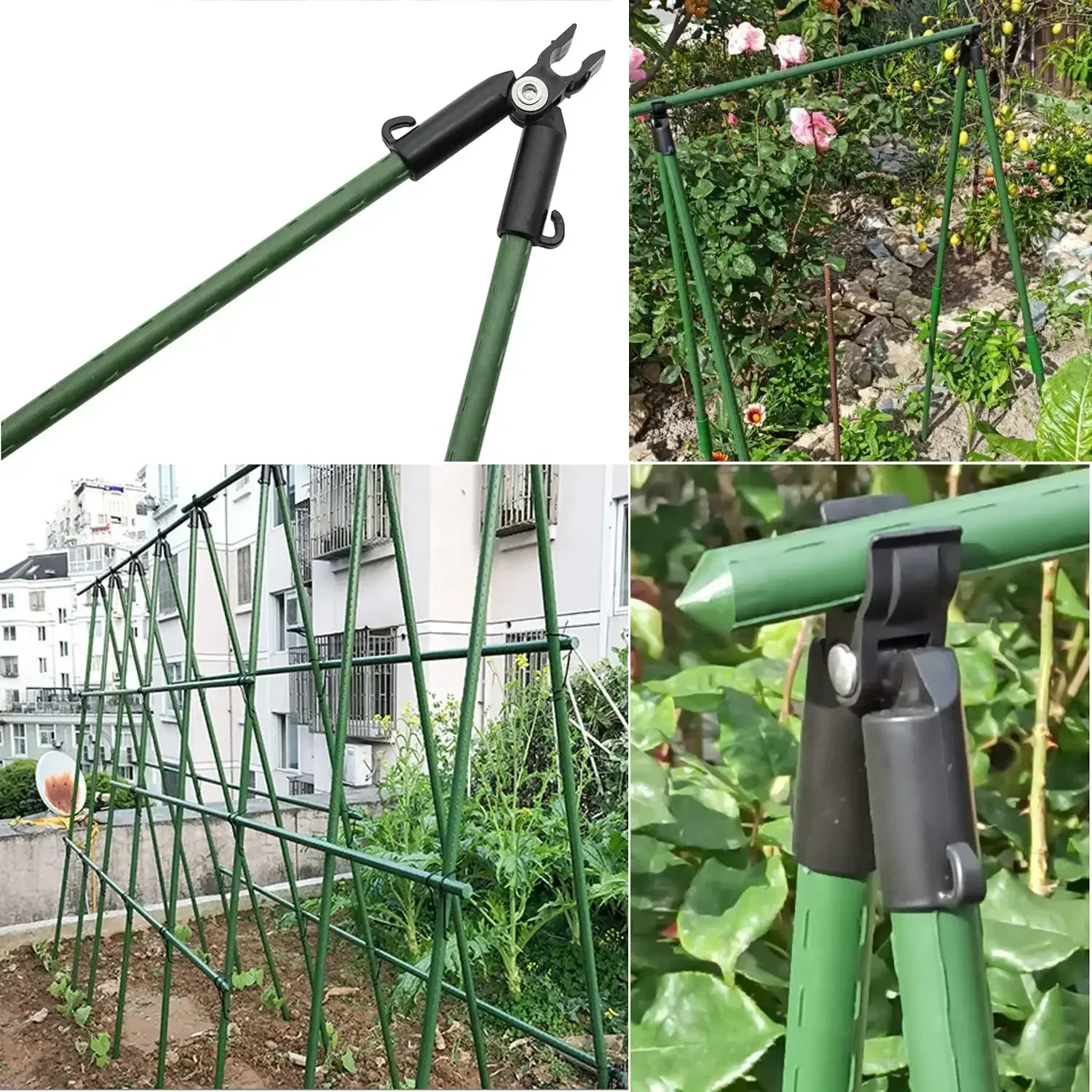 Supporto per piante accessori per pilastri per tende da sole una Clip per piante da giardino frutta e verdura Clip per telaio da arrampicata accessori per pilastri per tende da sole