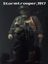 Montaje sin pintar a escala 1/18, 90mm, soporte 1917, no con base, juguete histórico, Kit en miniatura de resina