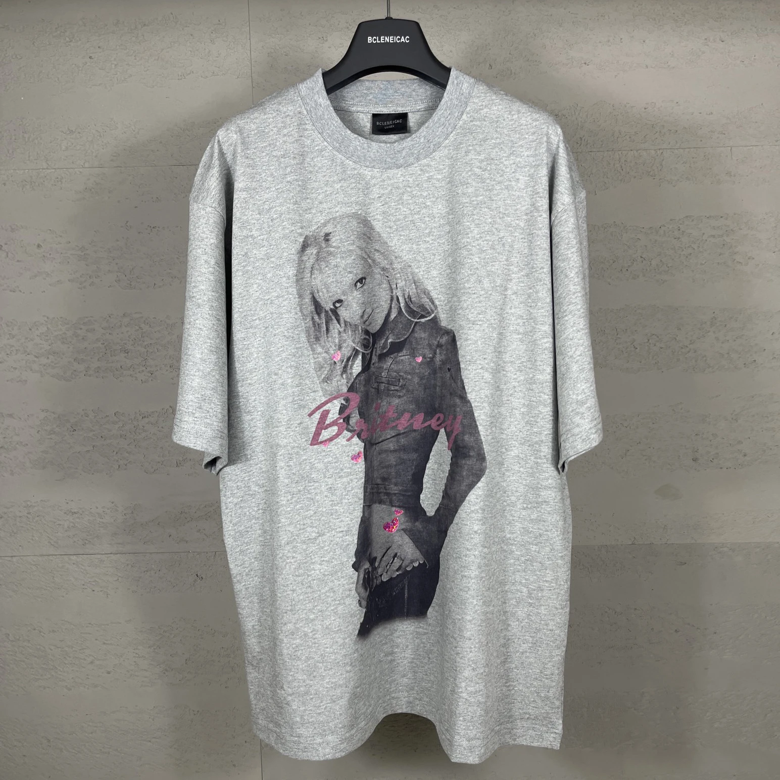 

Футболка для совместной работы Britney Music Limited Edition ort Sve Glitter Parisian Sle Cotton Youth Faion round Ne