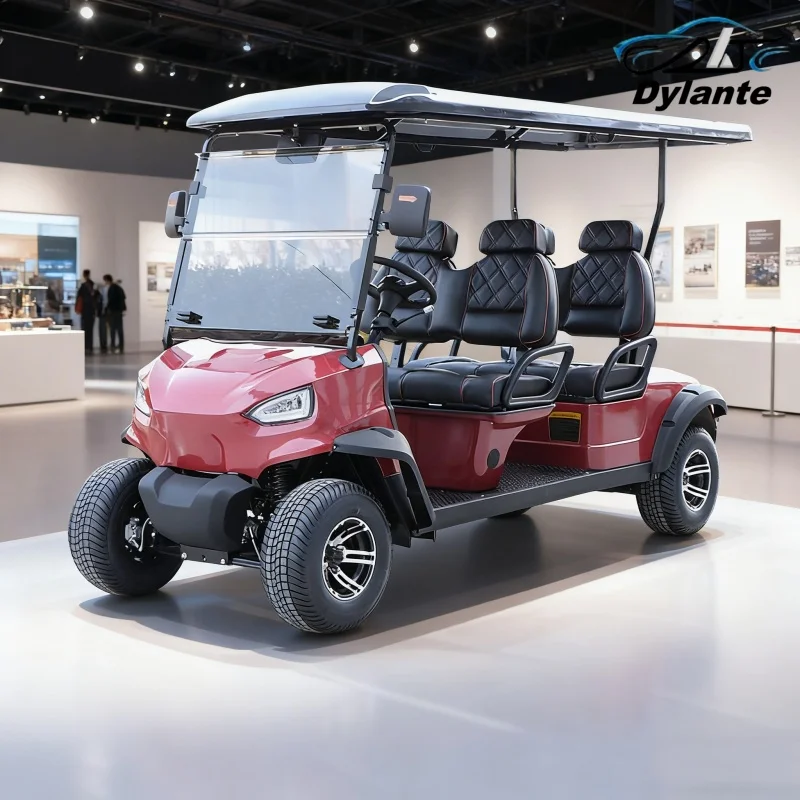 Wholesale Custom Four-Wheel Golf Cart, 6-Seater LithiumBattery Utility Vehicle, 48V/72V Off-Road Golf Cart With Solar Panel
