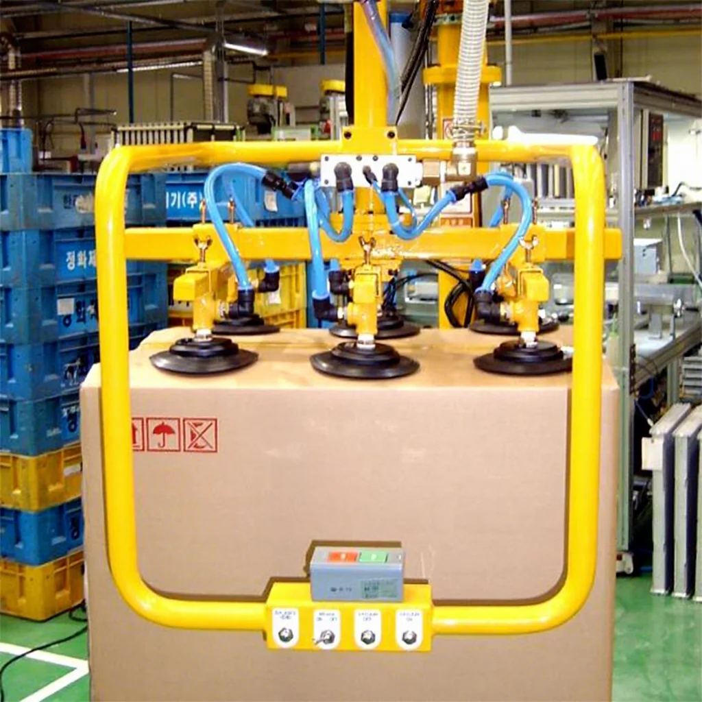 Custom Carton Handling Stacking Robot Arm, Pneumatic Assisted Suction Cup 50-300kg Capacity Industrial Manipulator