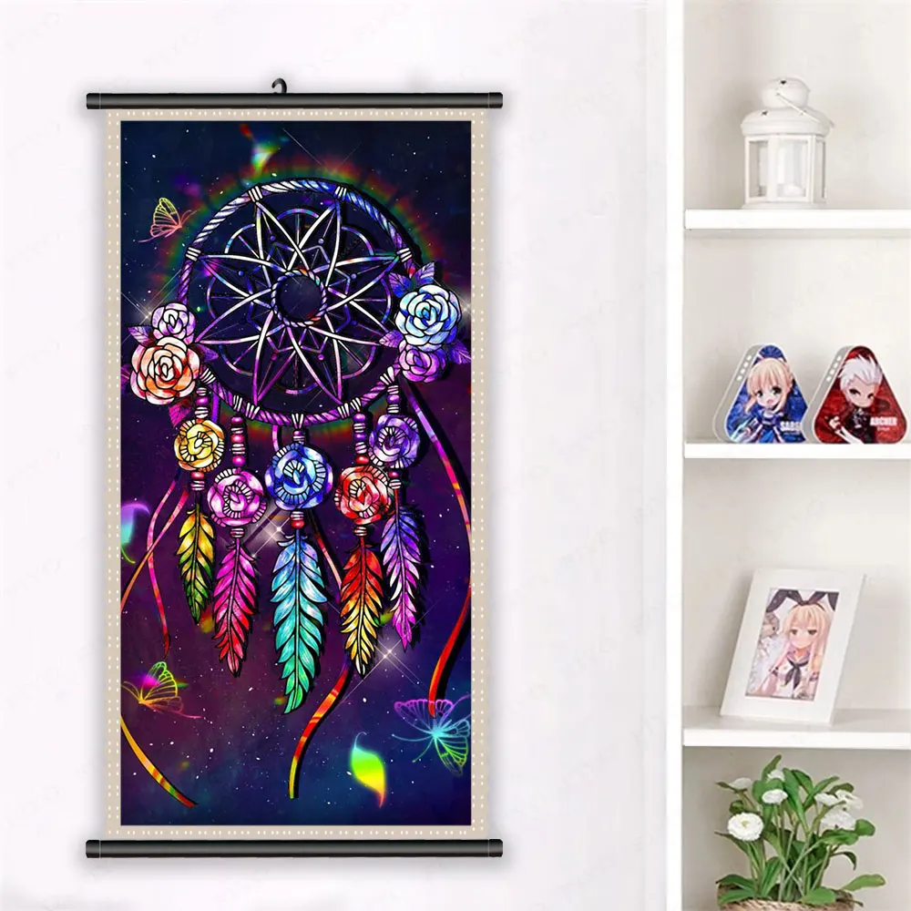 Framed Diamond Painting Fantasy Dream Catcher Full Diamond Mosaic Embroidery with Frame 5D DIY Picture Home Decor cuadros