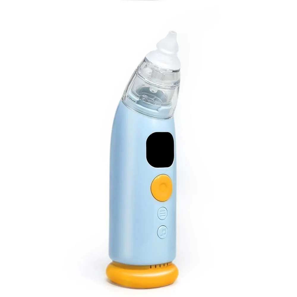 

USB Rechargeable Electric Nasal Aspirator Low Noise Anti-backflow Baby Nasal Cleaner Built in Lights Music
