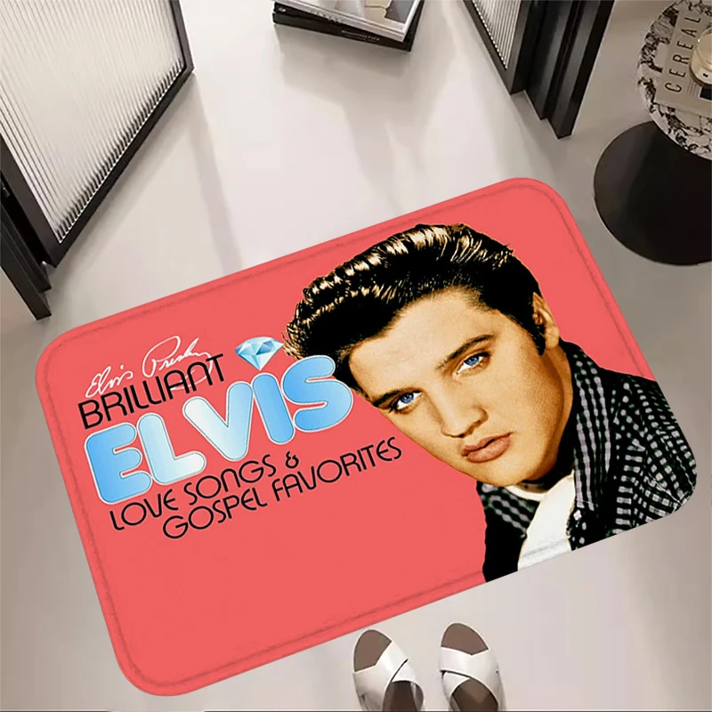 Entrance Doormat Prayer Carpet Living Room Elvis Presleys Rugs Foot Carpets Bathroom Rug Floor Mats Non-slip Hallway Home Decor