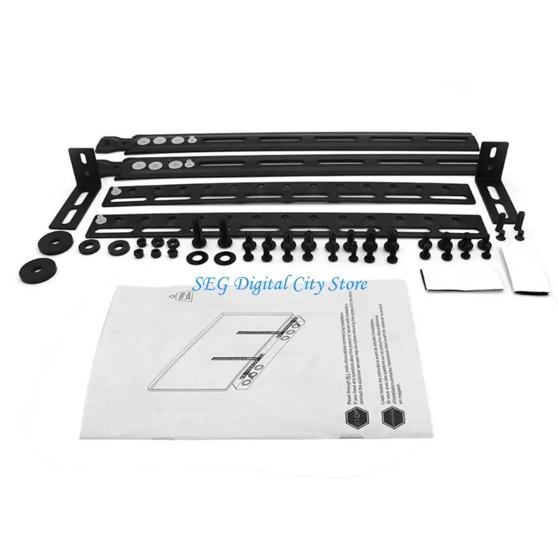 

U75B Durability Steel Soundbar Stand For Home Theater Systems Up To 10kg Weight And 600x400mm VESA Size Fit for Home