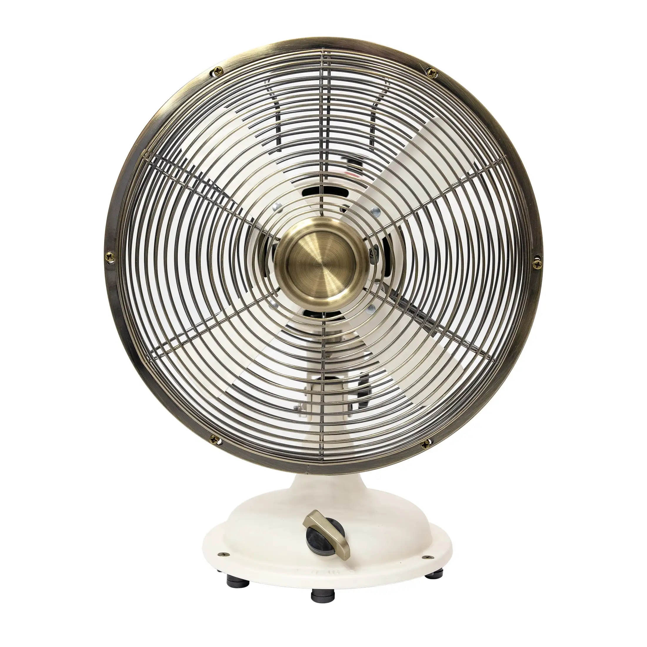 

Retro 8 3-Speed Metal White Oscillating New Tabletop Fan