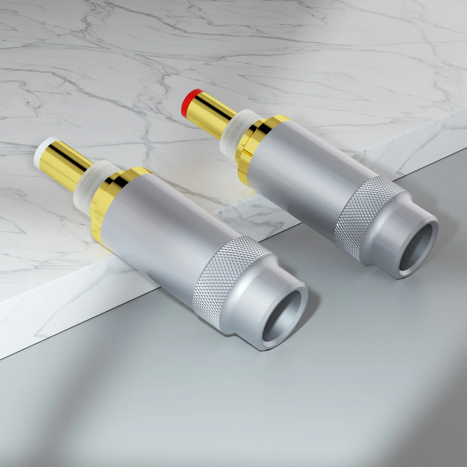 Позолоченная вилка постоянного тока Preffair 24 карата, разъем 5,5*2,1/2,5 мм для Hi End аудиокласса, HIFI, вилка постоянного тока