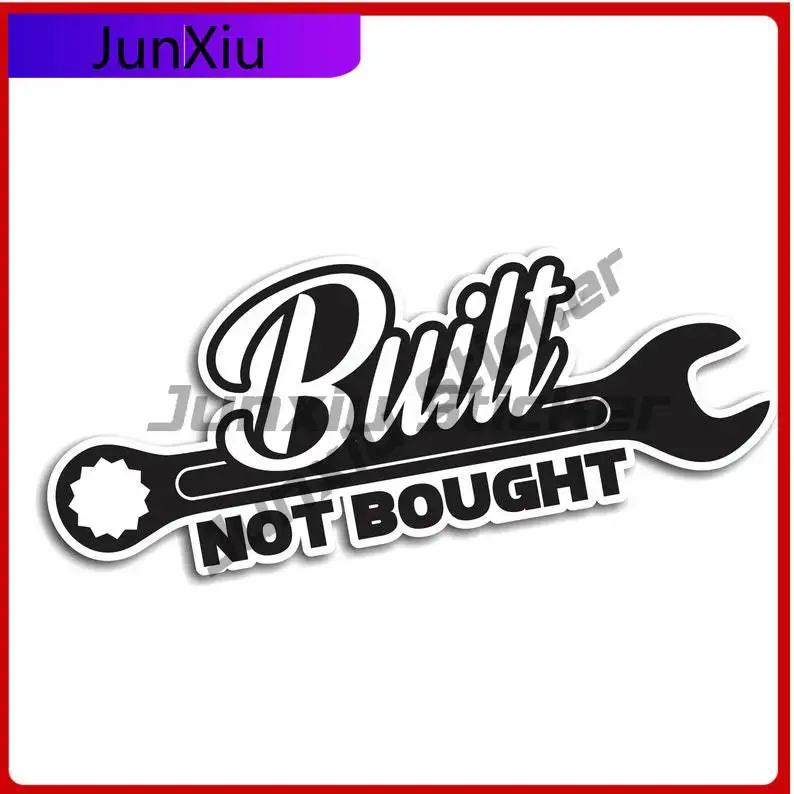 

Built Not Bought Vinyl Decal Funny Bumper Sticker Japan Japanese Jdm Car Sticker Exterior Decor Waterproof Styling Camper Window