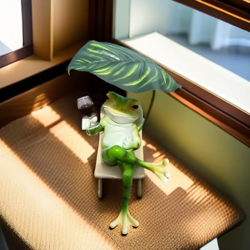 

Смола лягушка для отдыха кресло для отдыха отпуск релаксация орнамент рабочий стол гостиная балкон ландшафтный дизайн украшения ремесла