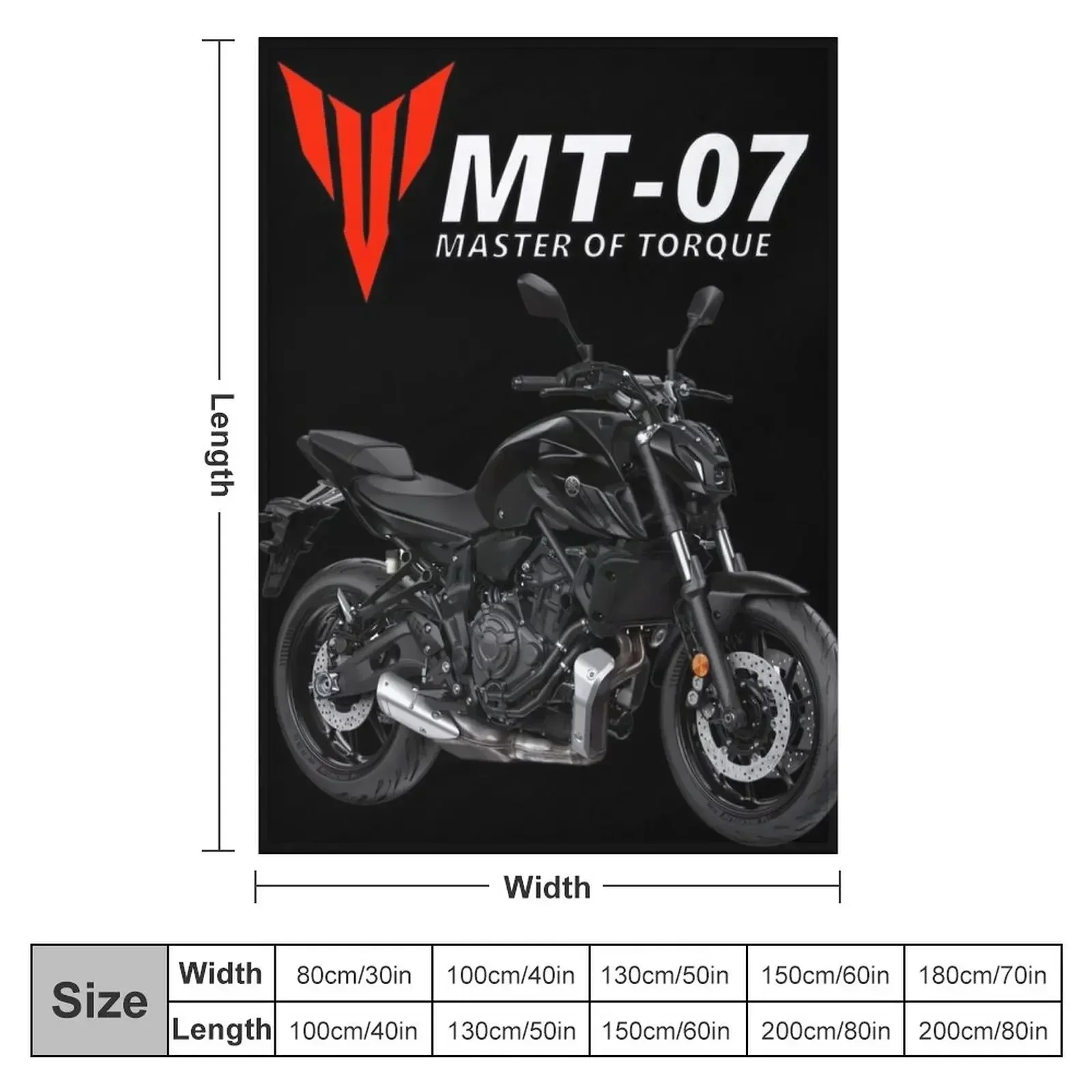 MT-07 Motorcycle Throw Blanket Hairys Plaid on the sofa Decorative Throw Luxury St Blankets