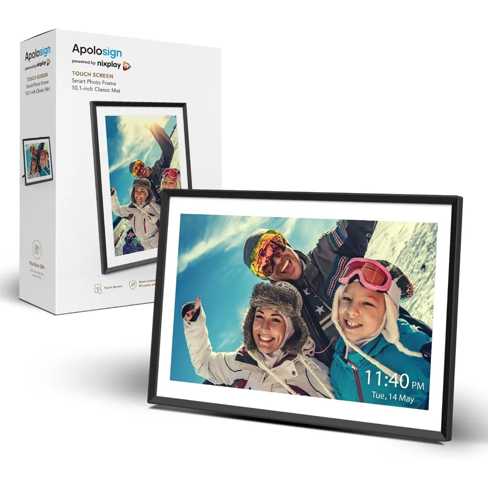 

Digital Picture Frame Powered by Nixplay 10.1", Share Photos/Videos via Nixplay App or Email, WiFi Digital Photo Frame