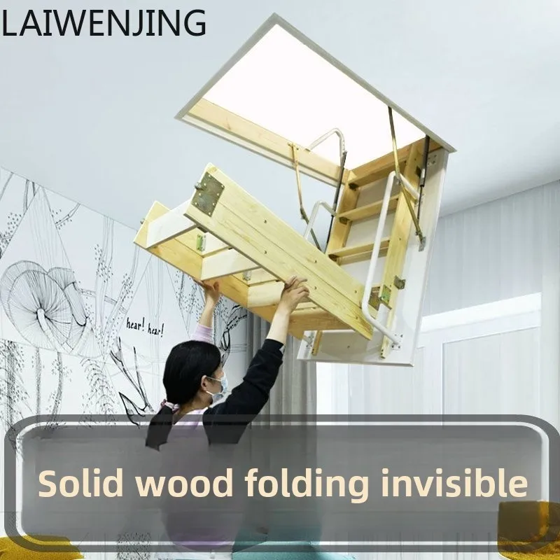 

SGF Невидимая лестница из цельного дерева, скидка 70% стопка, скрытая дуплексная простая подъемная лестница