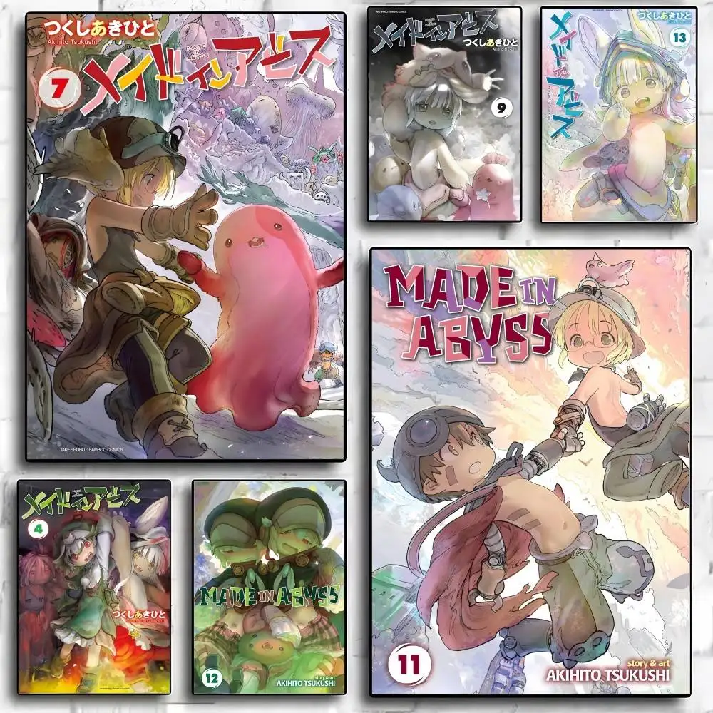 

M-Made In Abyss Japanese Anime Poster High-Quality Aesthetic Wall Painting Stickers For Dormitory And Living Room Decor