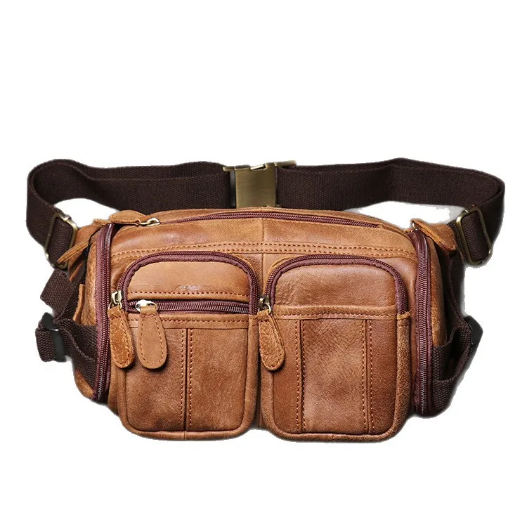 

Vintage Distressed Chest Waist Bag Cross body Sling Bag for Men Women Outdoor Sports Travel