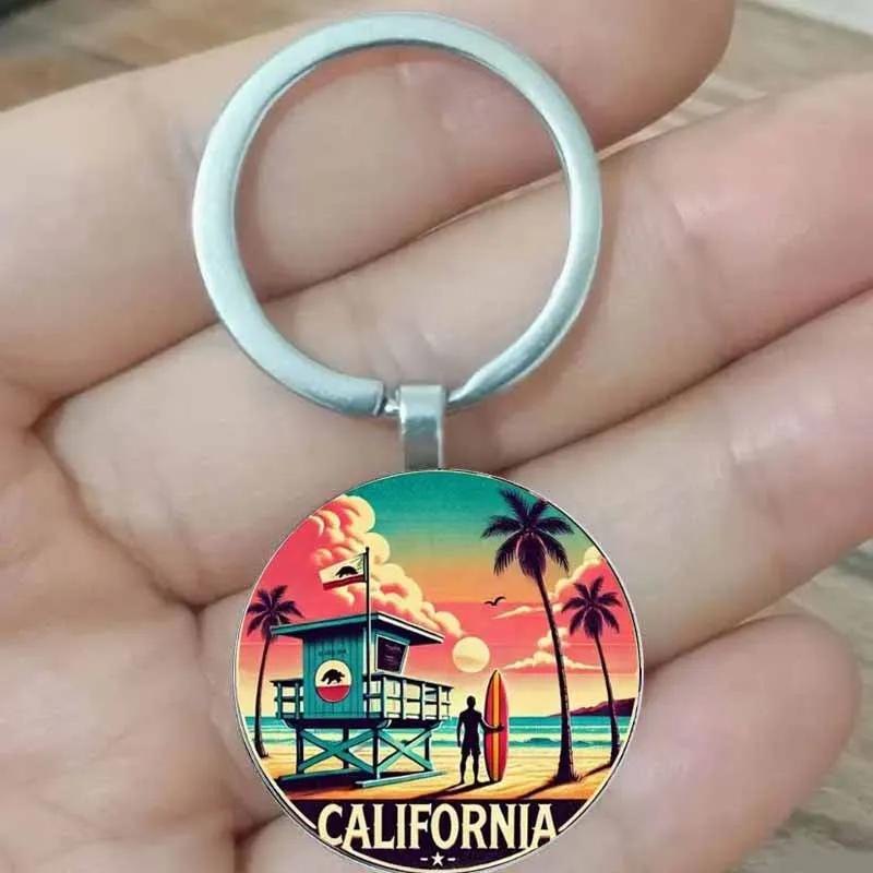 Круглый-брелок-из-цинкового-сплава-—-винтажный-калифорнийский-пляжный-пейзаж-подарки-для-вечеринок-автозапчасти-юбилей-Рождество-День-благодарения
