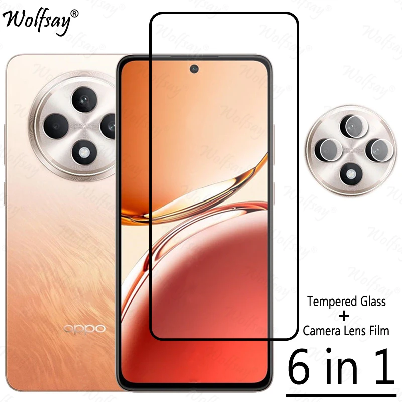 Full Cover Glue Tempered Glass For Oppo Reno12 F Screen Protector For Oppo Reno 12F 11F 5G Camera Glass For Oppo Reno 12F Glass