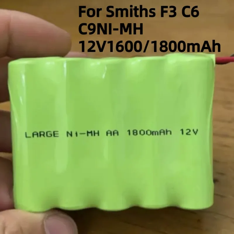 For Smiths F3 C6 C9NI-MH 12V1600/1800mAh Single Channel Syringe Pump Battery