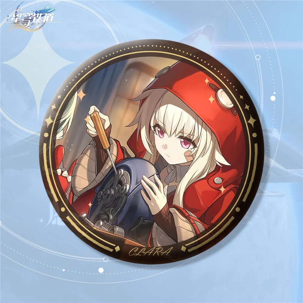 Gioco Honkai Star Rail Bailu Bronya Clara Seele marzo 7th Luocha Cosplay Badge Pin SPTE latta spilla accessori Prop