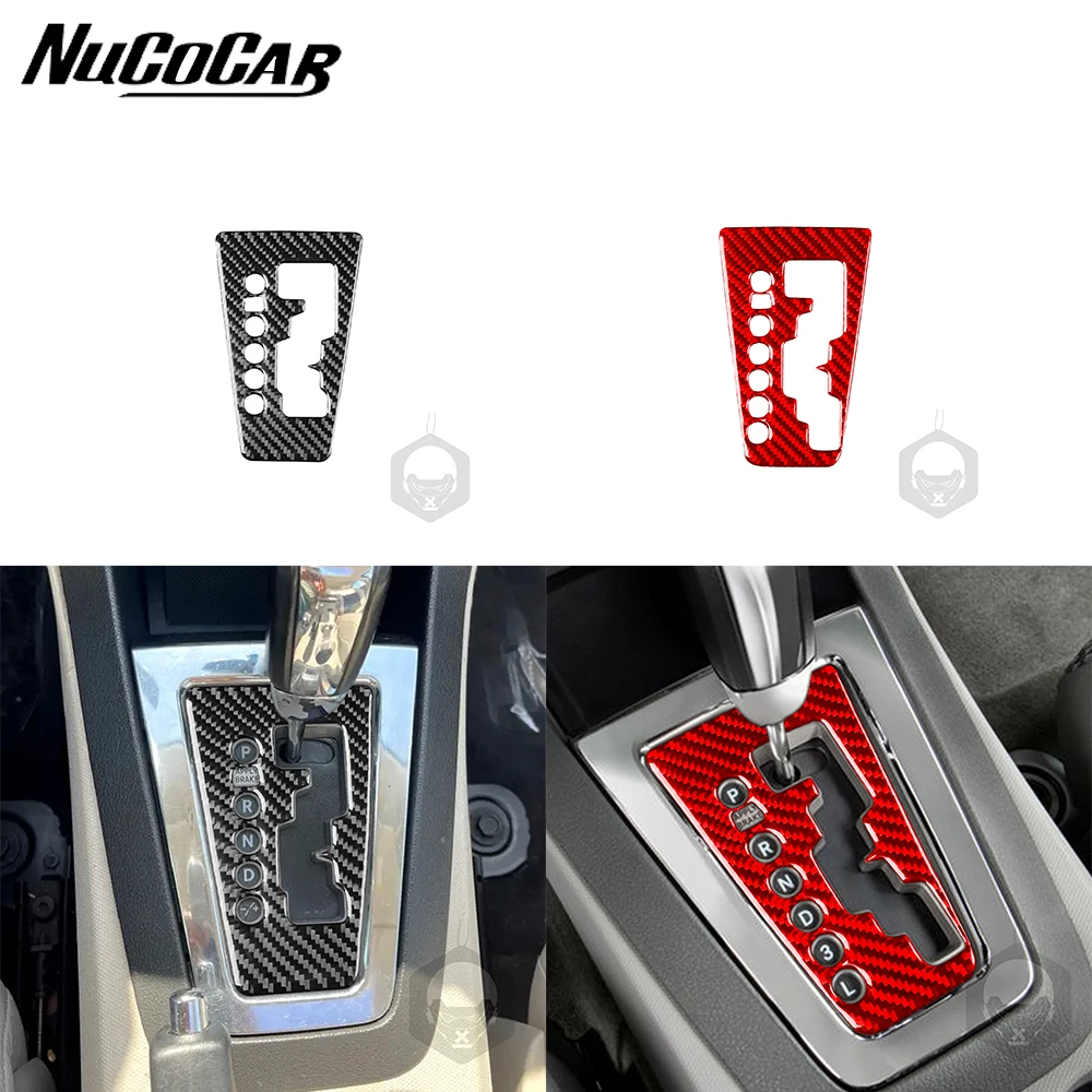 Panneau de changement de vitesse automatique en fibre de carbone, revêtement Kiev illage, accessoires intérieurs de voiture, autocollants décoratifs, Dodge Avenger 2008-2010