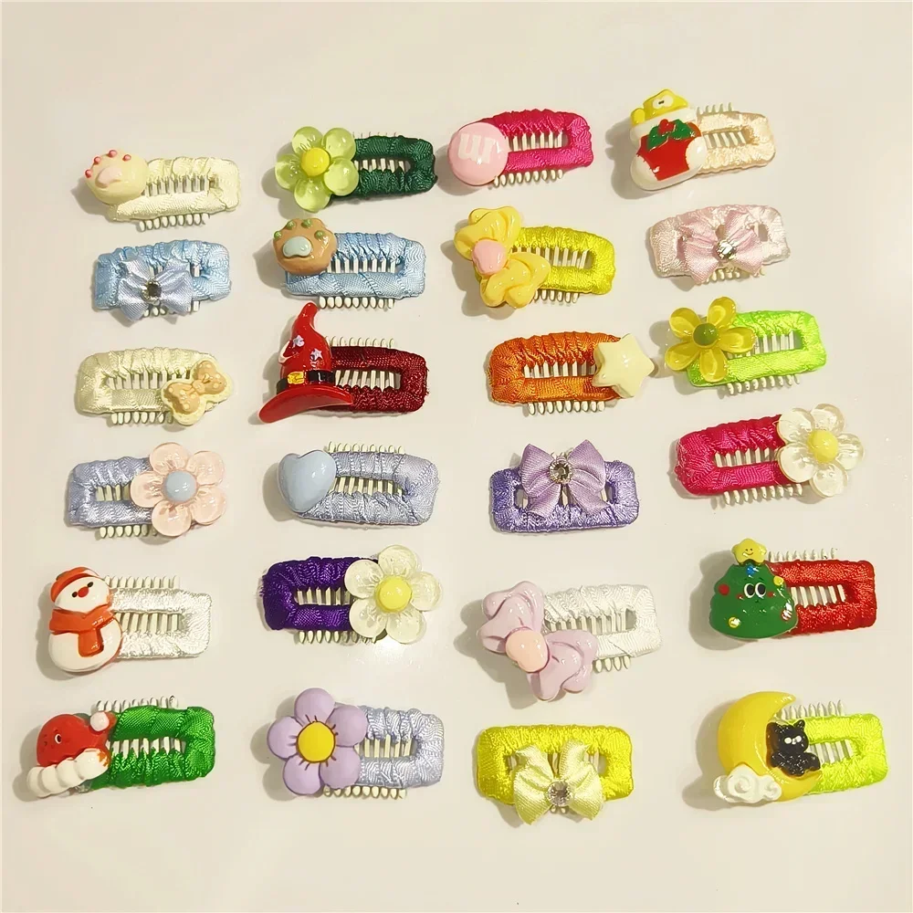 New Multiple Styles of Hair Clips for Dog Cat Hair Accessories Combs Sturdy and Durable BB Clips Handmake Hairpin Pet Supplies