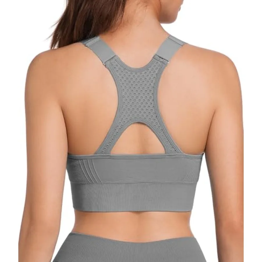 

Sports Bra for Women Workout Bras Sexy Wide Straps Yoga Bras with Removable Padsand Adjustable Straps