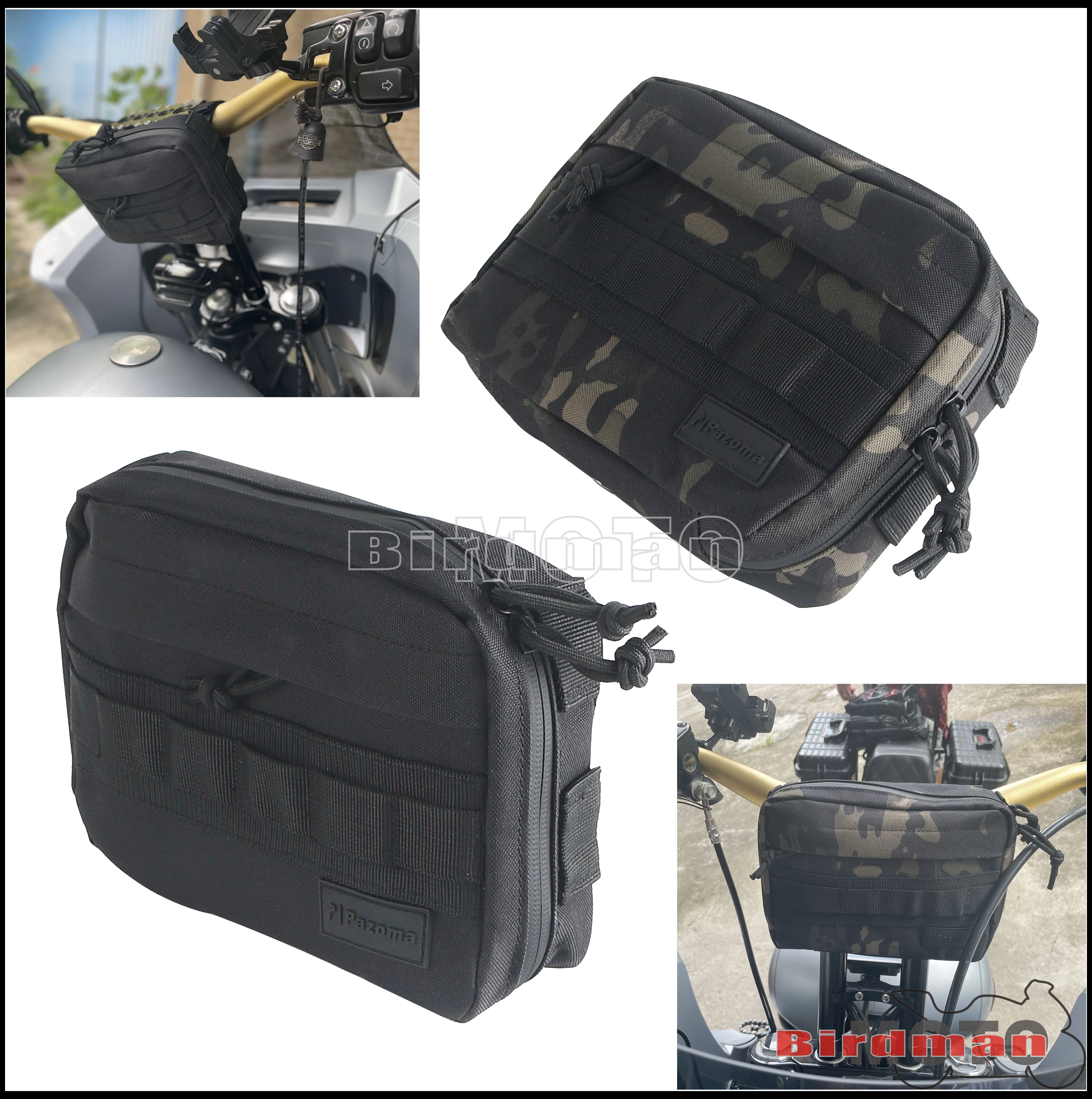 

Driver Handlebar Bags Motorcycle Mini Bar torage Pouch For Harley Touring Softail Dyna Sportster 883 1200 Chopper Custom Bobber