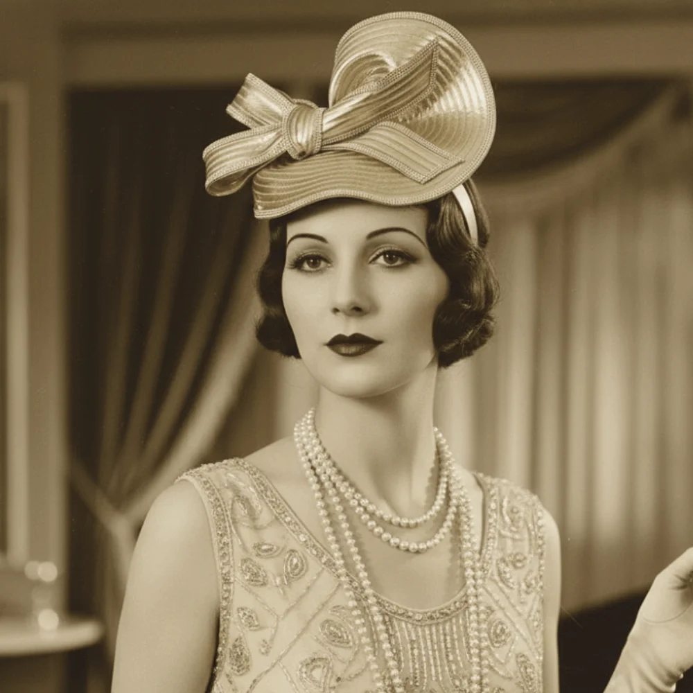 

Exquisite Vintage Fascinator Hat Bowknot Hair Band Elegant Bow Rhinestone Headband Hair Hoop Sweet 1920s Hair Accessories