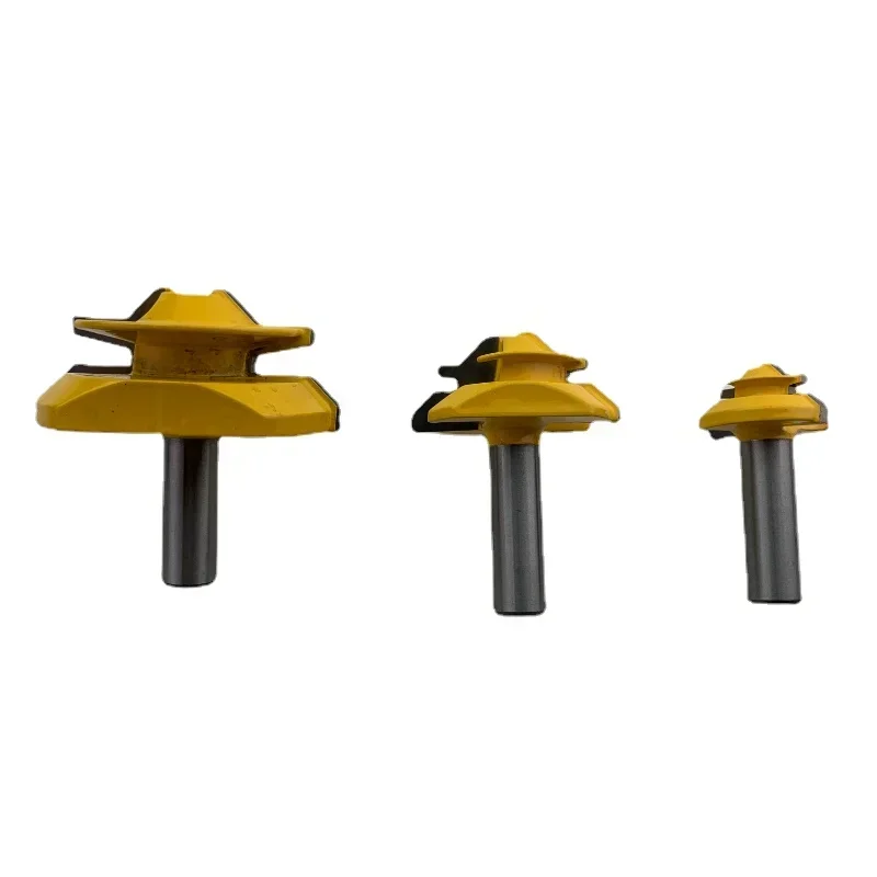 1pcs Round Over 3 Bit Cabinet Door Router Bit Set - 1/2" Shank  Cemented Carbide 12000 Speed for Heat Resistant Coating