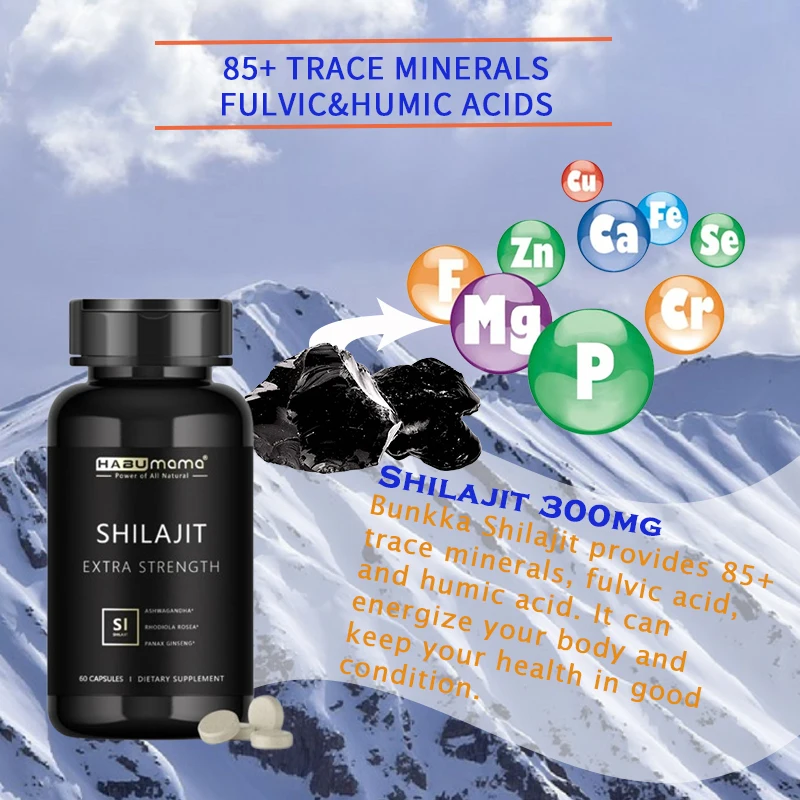 Powerful High-Purity Original Shilajit Mineral Supplements to Improve Performance