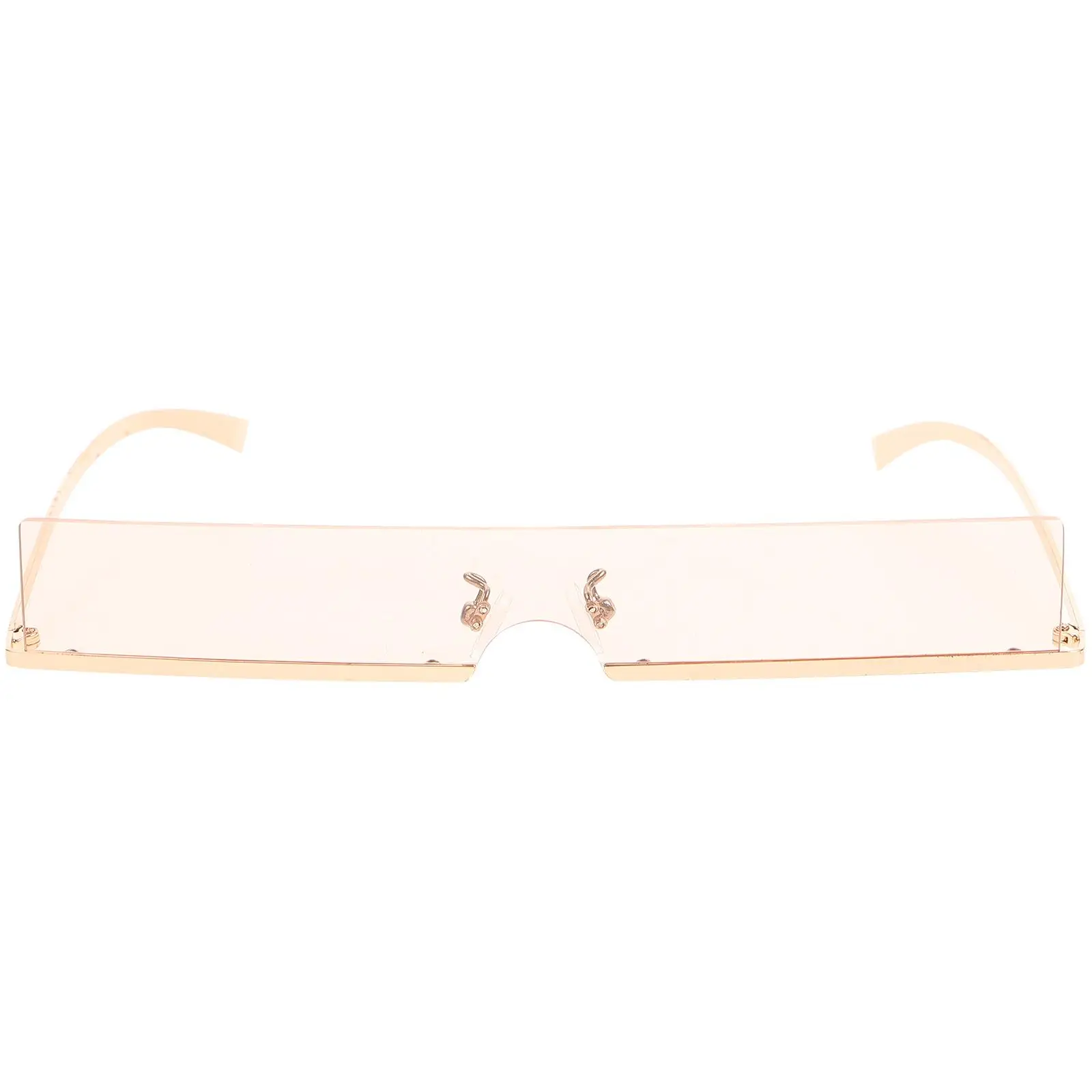 1pc Pcs 2 Premium Rectangle Metal Frame Sunglasses Women Men UV400 Protection Lightweight Beach Outing Eyewear Soft Nose Pads