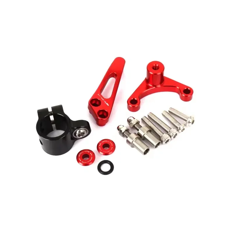 Red and Black Steering Stabilize Damper Bracket Mount Motorcycle Accessories For Ducati SuperSport 950 Supersport 939 2018- - Detail 1