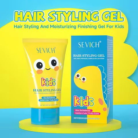 SEVICH Children's Hair Gel 125ml Hair Wax Stick Styling Gel Non-greasy Finishing Cream Strong Hold Smooth Frizzy Hair Pomade