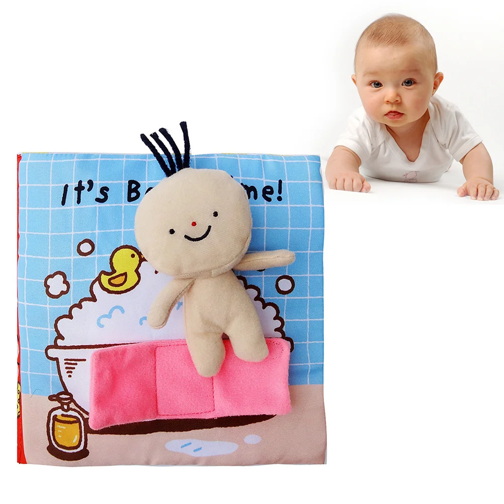 كتب تعلم الرضع كتاب قماشي للطفل قماش متين قابل للغسل يحفز مهارات الاتصالات لقراءة اللغة #6