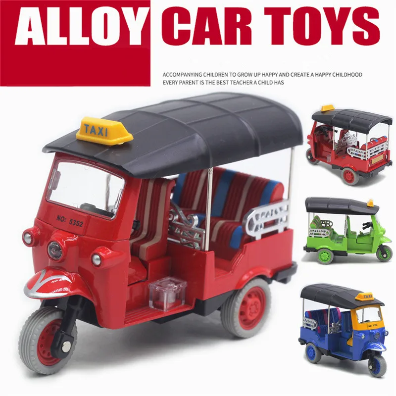 1: 14 alloy retro tricycle model,simulated sound and light car toys,decorative gifts for children's toys,wholesale