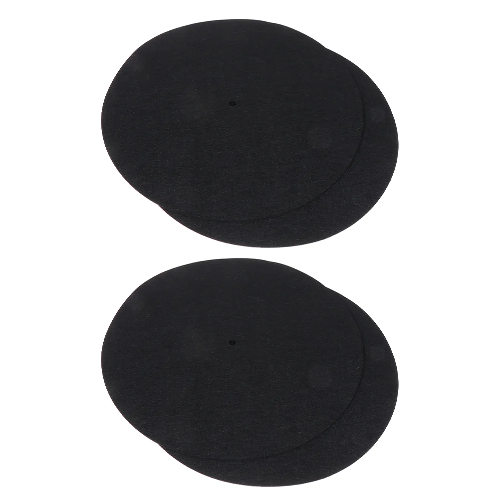 4 Pcs Disc Player Record Mat Blank CD Turntable Platter Home Anti-static Vinyl Felt Protective Pad for