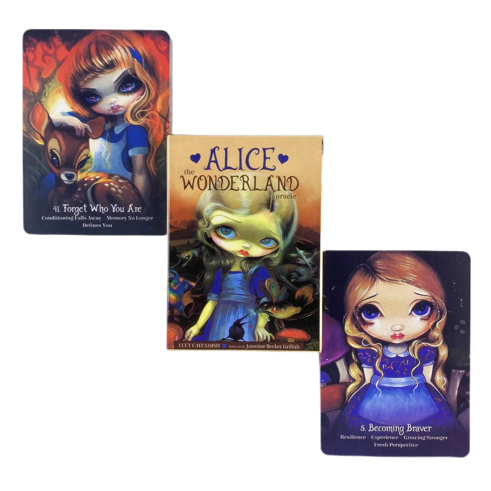 Alice The Wonderland Oracle Cards A 44 Tarot English Visions Divination Edition Deck Borad Playing Games