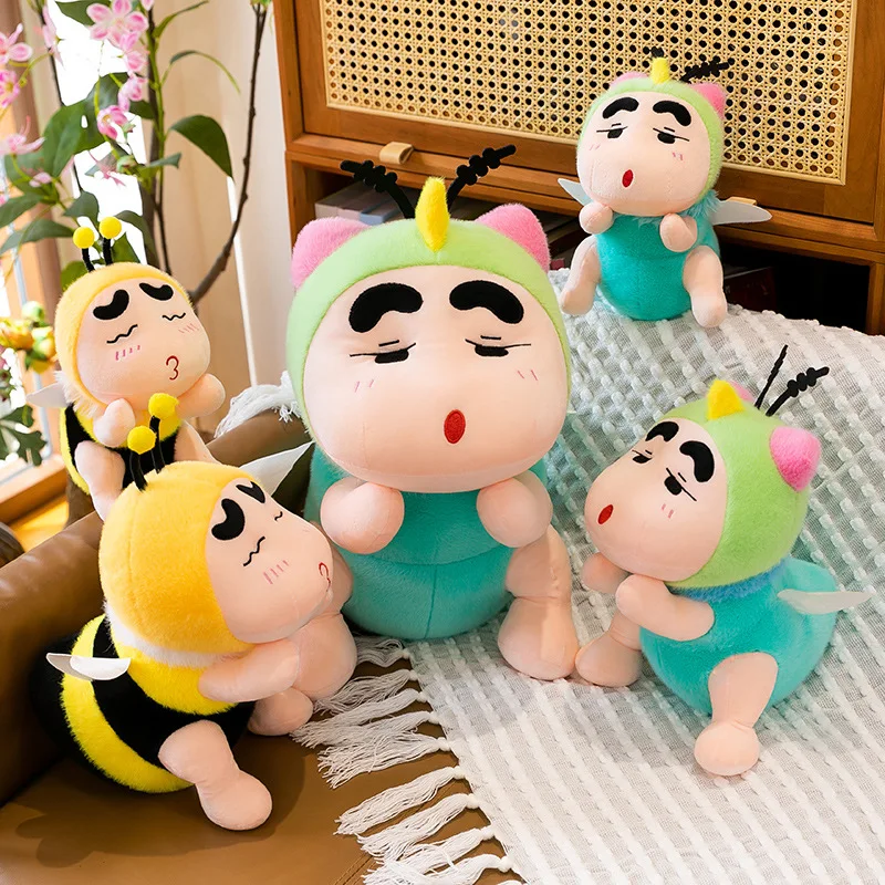 

Miniso 2025, карандаш Шин-тян, тряпичная кукла, пчела, плюшевая кукла, комарин, плюшевое украшение для дома, лучший подарок на день рождения для друзей