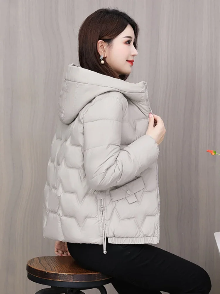 Down Cotton-Padded Jacket Women\'s Winter New Coat Korean  Fashion Top-Grade Lady Keep Warm Thicken Cotton-Padded Clothes