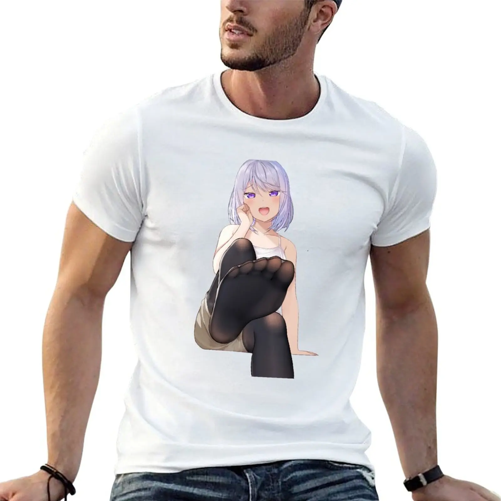 Foot Fetish Manga T-Shirt Plus Size Short Sleeve T-Shirt