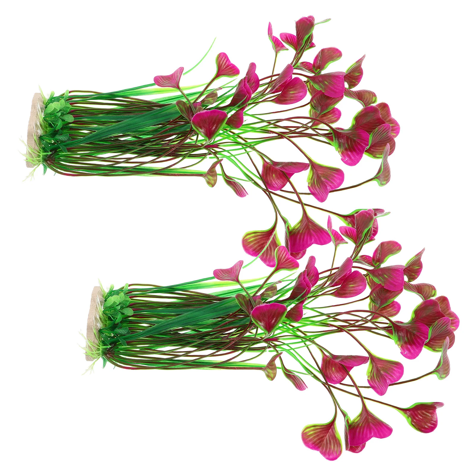 

2Pcs Fake Plants for Fish Tank Artificial Aquarium Plants Decor Plastic Plant for Fish Tank Aquatic Environment Enhancement