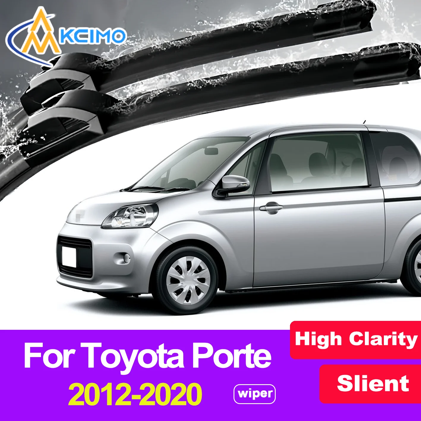 

2PCS HD Car Windscreen Wipers for Toyota Porte XP140 2012-2020 Toyota Spade Front Windshield Auto Wipers Blade Accessories 2020