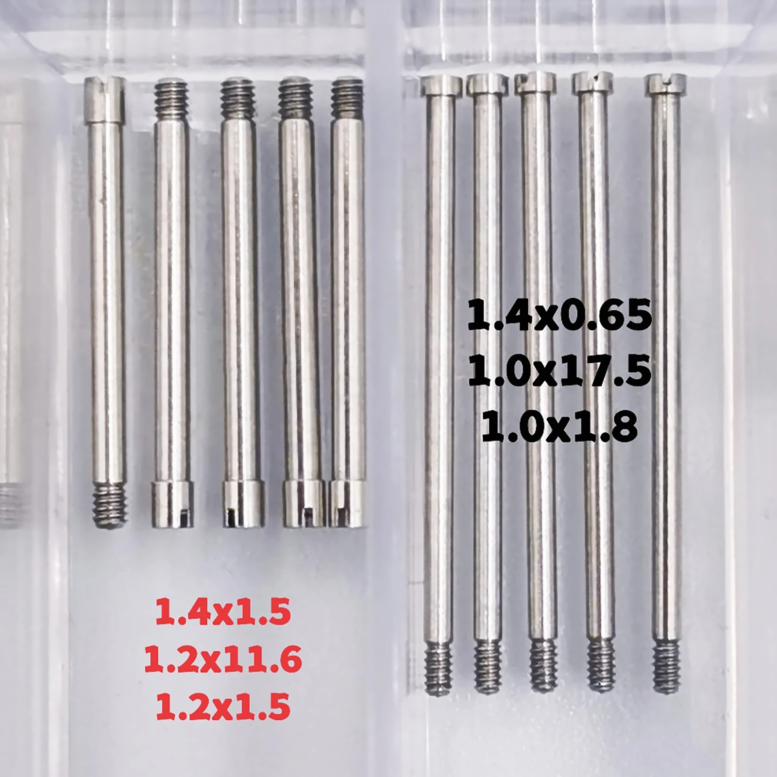 100Pieces 20 Size Watch Screws Rod For Rolex Watch Band Strap Stainless Steel Screw Pin Watch Repair Tools Kit for Watchmakers - view 4