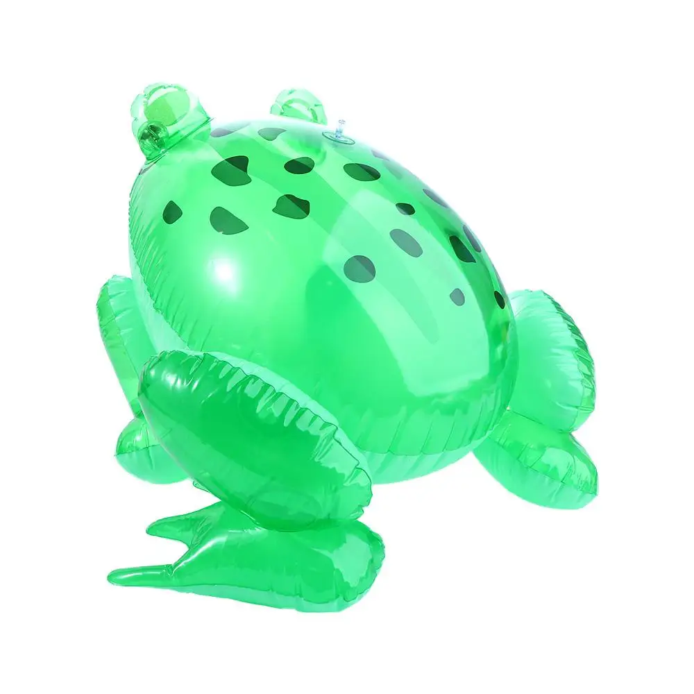 Flashing Light Children Toy Green Inflatable Frog Toy Glowing Frog Inflatable Toy Inflatable Frog Model Festival Party Decor