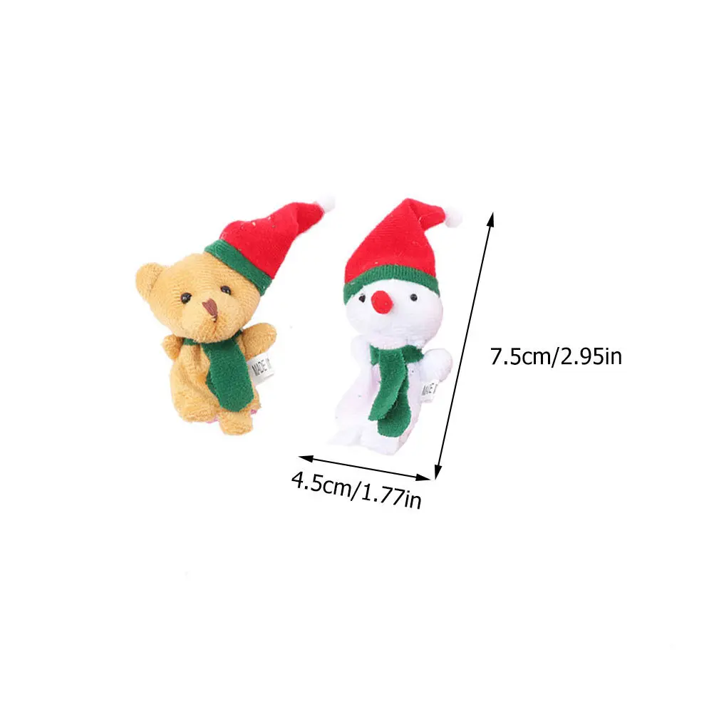 5 Pcs Farm Animal Finger Puppets Cartoon Mini Toy Toddlers for Kids Character Funny