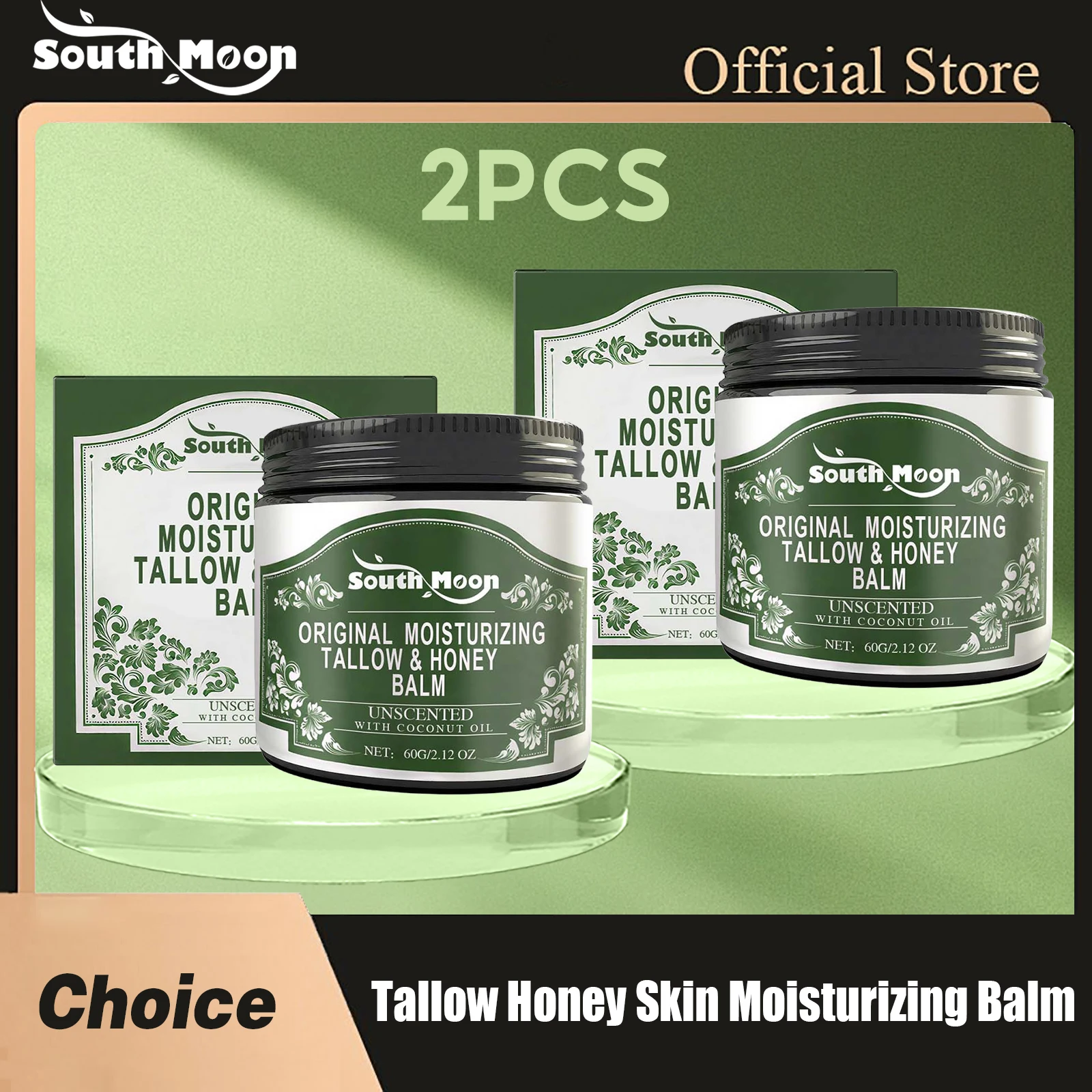 

South Moon Tallow Honey Skin Moisturizing Balm Lifting Firming Fade Fine Lines Lasting Brighten Good Smell Body Care Moisturizer