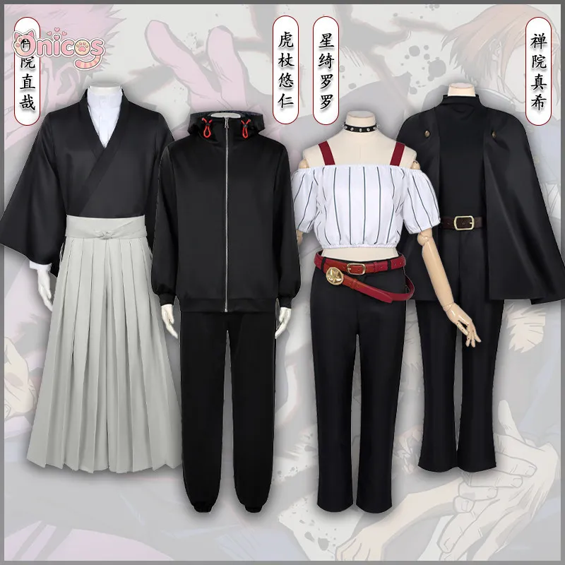 Disfraz de Cosplay de Jujutsu Kaisen, Yuji Itadori, Maki Zen'in, Kirara Hoshi, Naoya Zen'in, Conjunto Completo, Traje de Juego de Rol para Halloween, Onicos