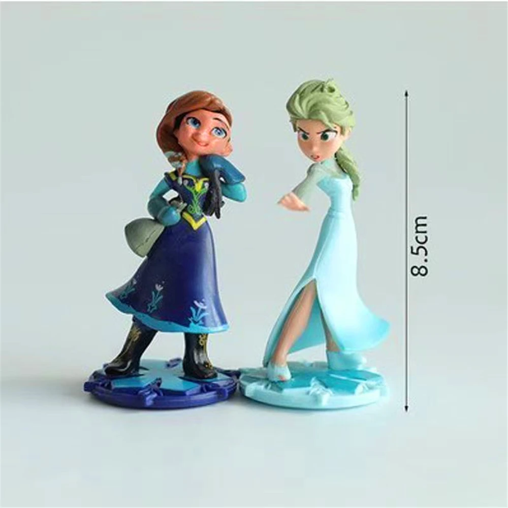 Frozen Protagonist Elsa Anna Princess Doll Handmade Toys Micro Landscape Stone Crafts Ornament Disney Animated characters