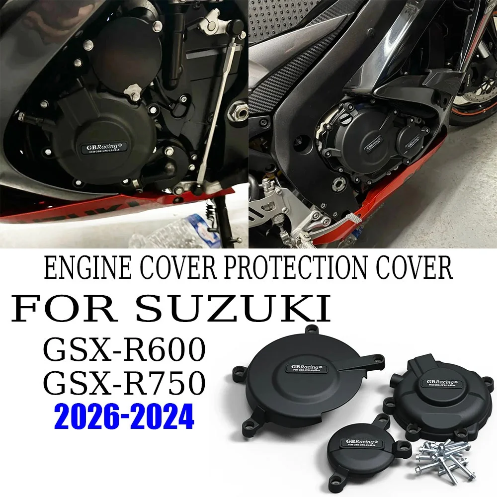 

GB Racing For SUZUKI GSX-R600 GSX-R750 2006-2024 K6-L5 Motorcycle landing protection device engine protection cover